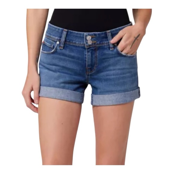 Women's Ruby Blue Denim Shorts Size 27w - Picture 1 of 5